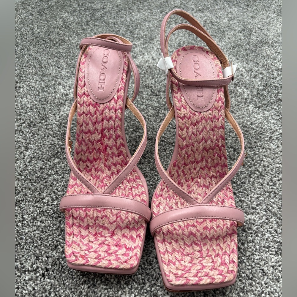 Coach heel sandals